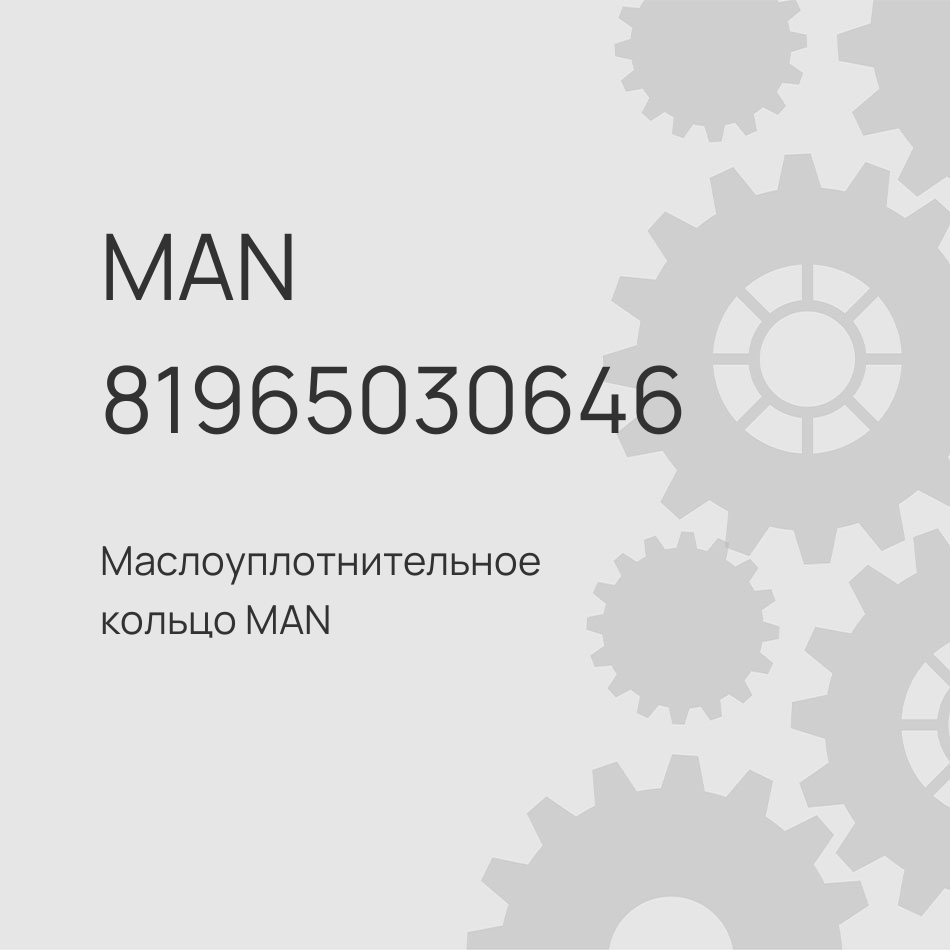 Маслоуплотнительное кольцо MAN 85x130x10/21.3 хвостовика