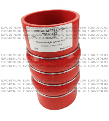 Патрубок интеркулера Yutong 6121 L=191 диам 89 мм 1119-00071