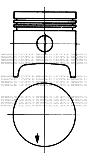 Поршень двигателя