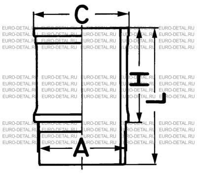 Гильза Скания 127мм DC11.03