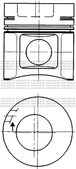 Поршень двигателя