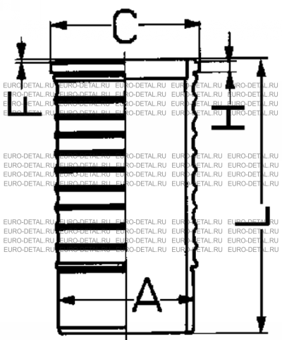 Гильза Скания 127мм DSС14,06