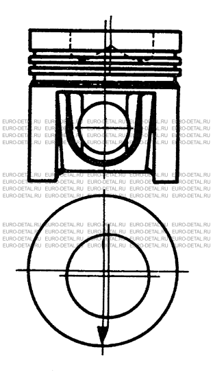 Поршень двигателя