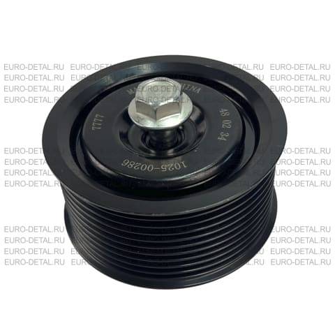 Ролик обводной ремня Yutong 6121/6128 10PK D=85 H=40 WEICHAI 612630060838 1025-00286