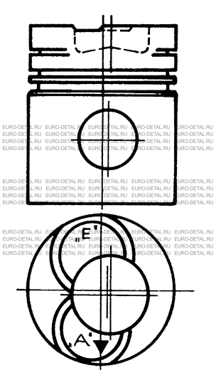 Поршень двигателя