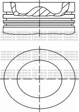 Поршень двигателя Вольво 131,01мм D12A