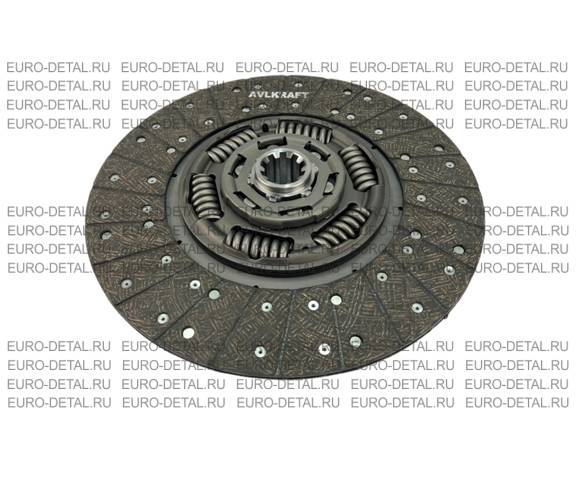 Диск сцепления МАН 395WGTZ, ступица 1 3/4'-10N 6 пруж отк  81303010595