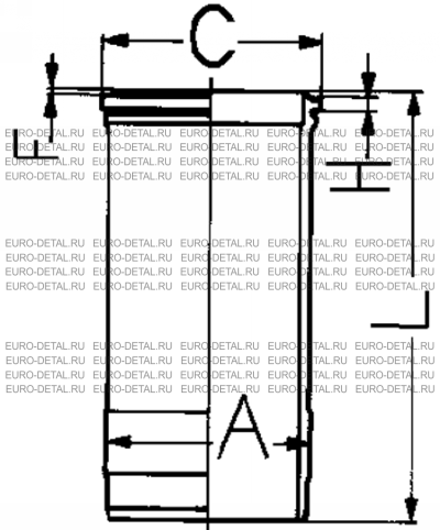 Гильза Скания 127мм DS11