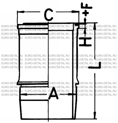 Гильза Вольво 130,175мм TD120F/TD121F