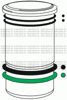 Комплект прокладок, гильза цилиндра