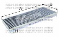 Фильтр кабины МАН 19.372 F90/F2000/M2000 81.61910.0011 402x188/40мм угольный