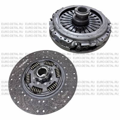 Комплект сцепления в сборе МВ Actros, Axor 2/400мм  корзина + выжимной + 2диска (3400121501)