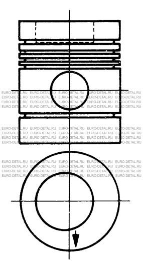 Поршень двигателя МВ 97,0мм ОМ314/OM341/343/344/352