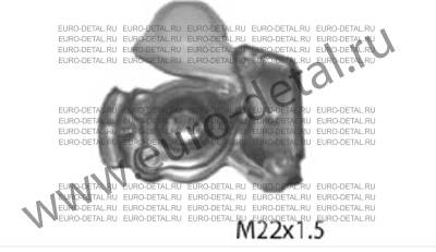 Быстросъемное соединение желтая М22x1,5мм мама