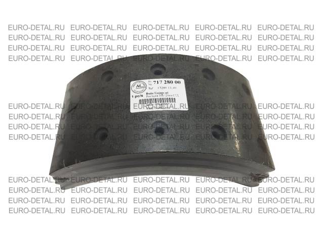Накладки тормозные WVA:17928/17280; 11,40 STD