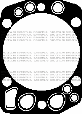 Прокладка головки блока МАН 128мм обмед без заглуш