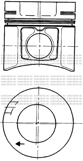 Цилиндрокомплект МВ 128мм ОМ 421/422 турбо