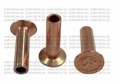 Заклепка медная 6мм 6x22 конус 1пак-100шт